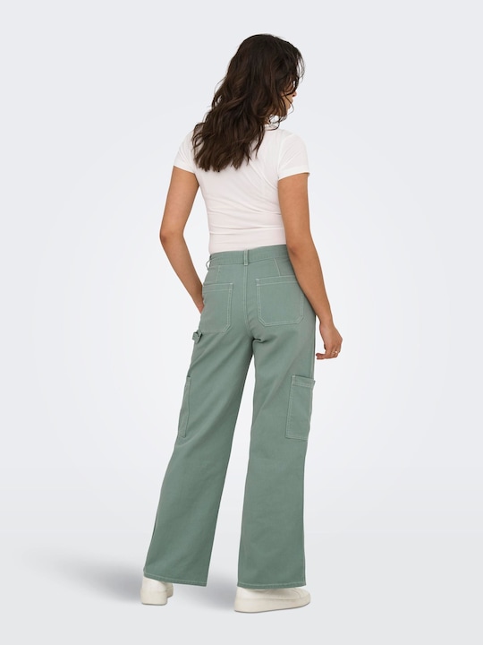 Produktbild JdY Weiter Beinschnitt Hohe Taille Hose Cargo-Hose (XS)