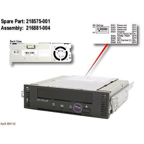 HPE DRV,TAPE,AIT 35,LVD,INT, Optisches Laufwerk