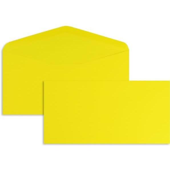 Blanke, Briefumschlag, Briefumschläge DINlang 120g/qm gummiert VE=100 Stück butterblumengelb (110 x 220 mm, 100 x)