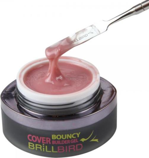 BrillBird Bouncy Cover Builder Gel DARK 50ml (Dark, Gel-Effekt Nagellack)