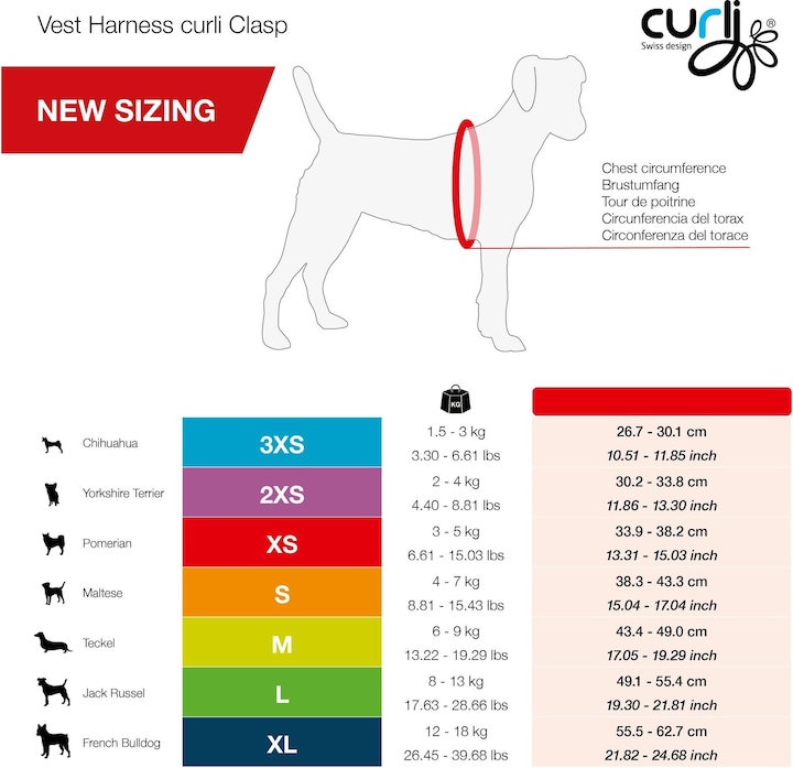 Image du produit Curli Harnais Vest Air-Mesh XL, Noir (XL, Chien, Général)