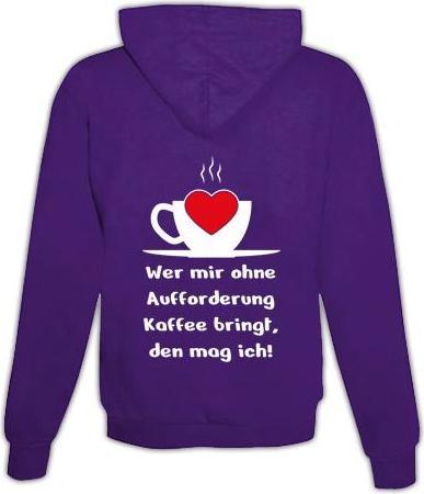 Immagine prodotto Schwesternuhr Felpa con cappuccio Coffee Call Unisex (XXL)