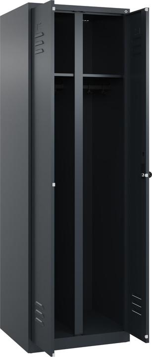 Actual product image C+P Black and white locker Classic PLUS (60 cm, 185 cm)