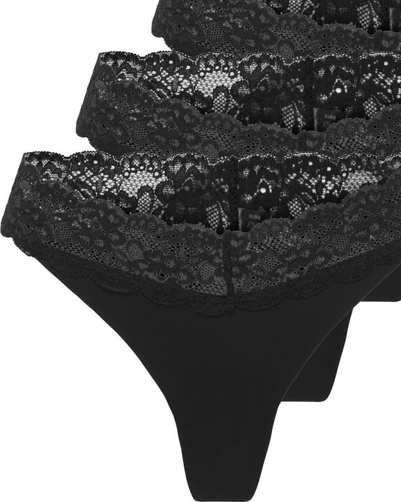 Immagine prodotto Only Onlchloe Lace S.S Thong 3-Pack Acc Noos (S, confezione da 3)