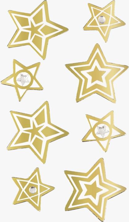 Produktbild Heyda Weihnachtssticker Goldsterne