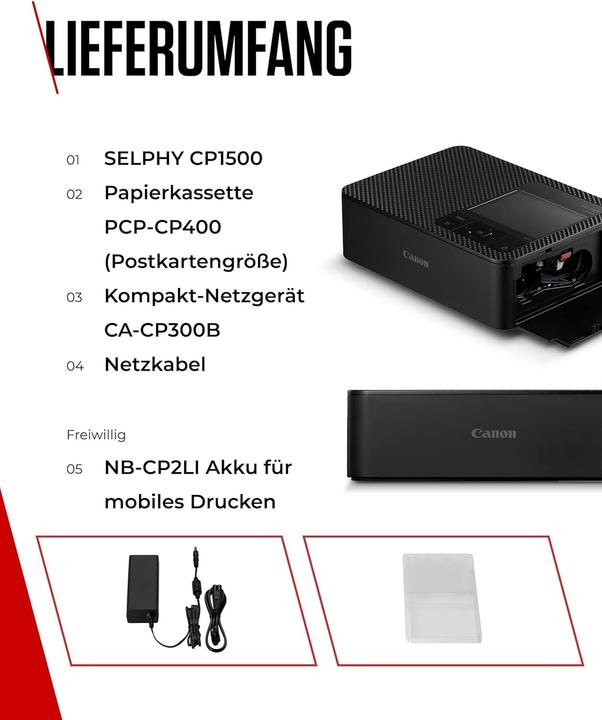 Actual product image Canon Selphy CP1500 (Thermal transfer, Colour)