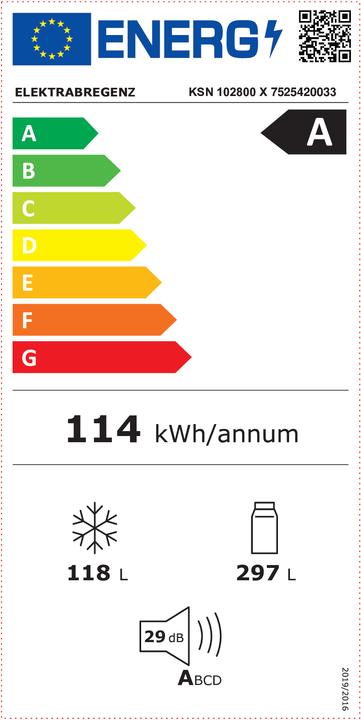 Energie-Label Elektrabregenz KSN 102800 X (415 l)