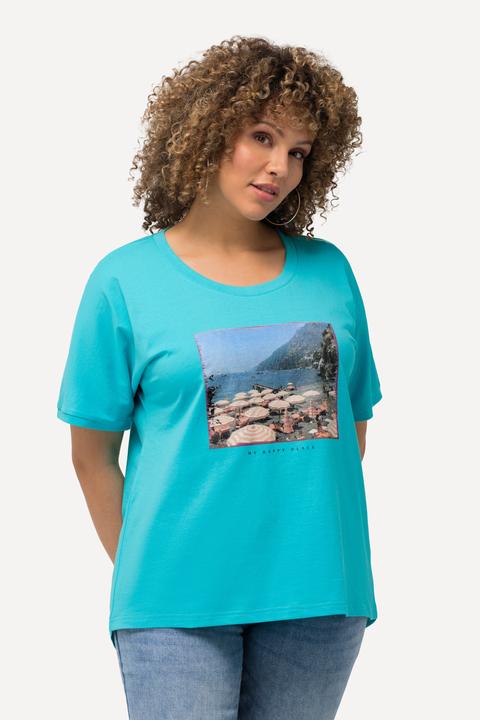 Produktbild Ulla Popken T-Shirt, Fotomotiv, Oversized, Rundhals, Halbarm (56)