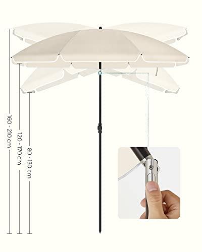 Actual product image Songmics Parasol for beach beige (1.60 m)