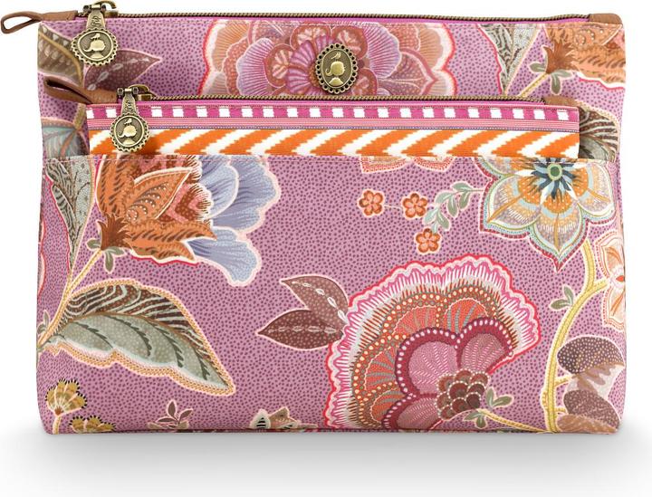 Immagine prodotto PIP Studio Caryn Kosmetiktasche Kombi Matata lila 26x7.5x18cm/22x1x13cm
