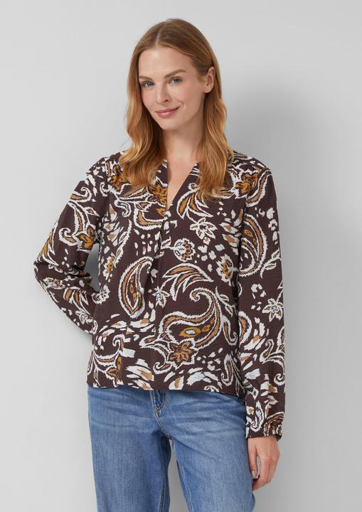 Immagine prodotto s.Oliver Bluse Strukturierte Viskosemix-Bluse mit All-over-Print (40)