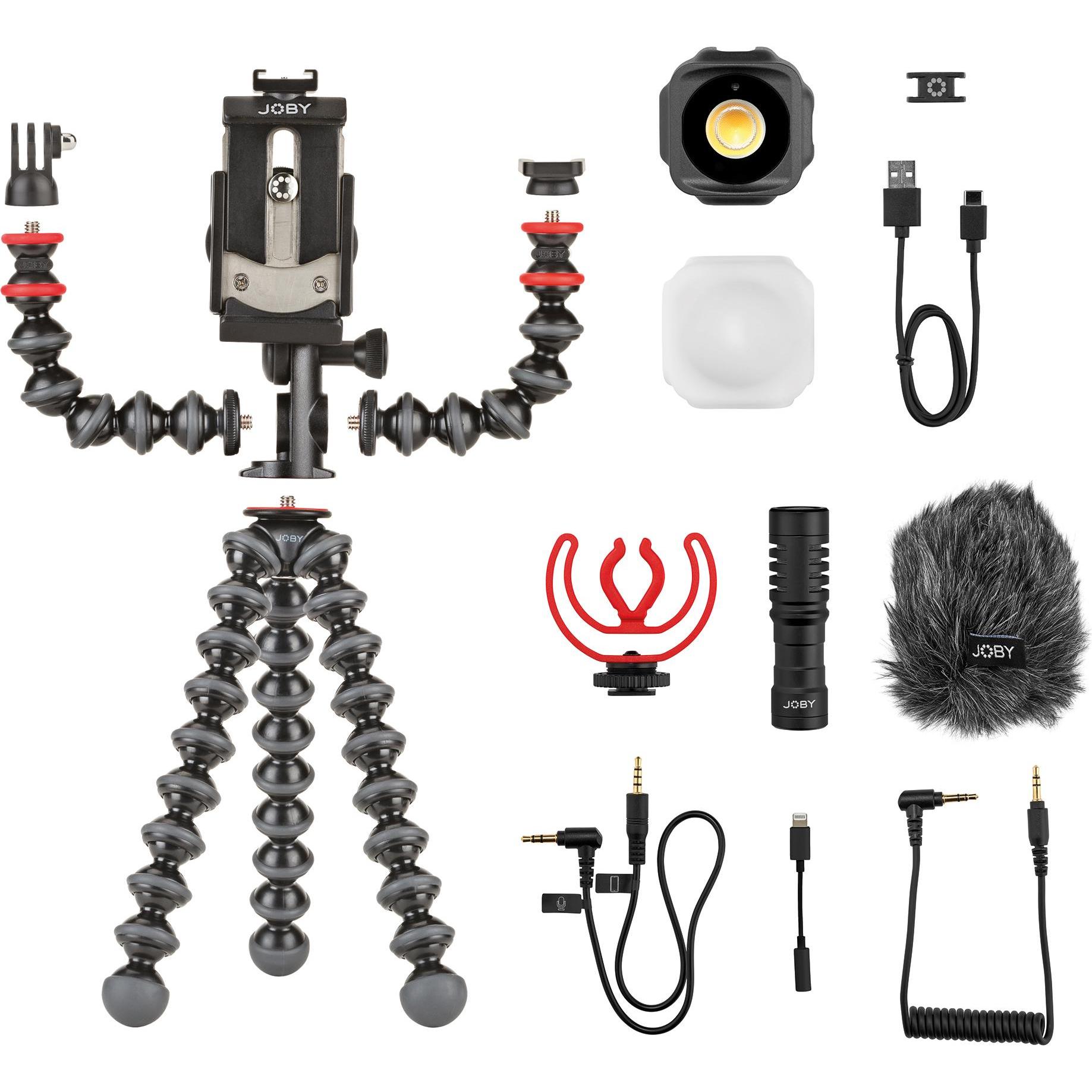 Joby GorillaPod (Metallo, Materiale sintetico), Treppiede, Rosso, Nero