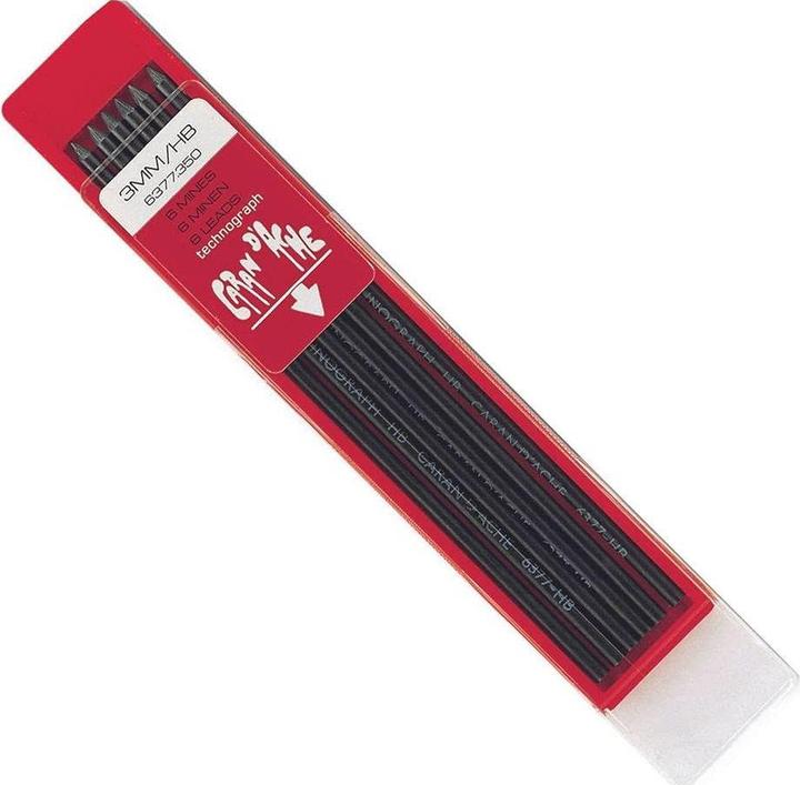 Image du produit Caran d'Ache Mines Technograph (6 pcs, 3 mm, HB)
