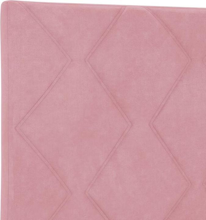 Produktbild VidaXL Kopfteil mit rosa Diamantblockdesign 160 cm Samt (160 x 40 x 7 cm)