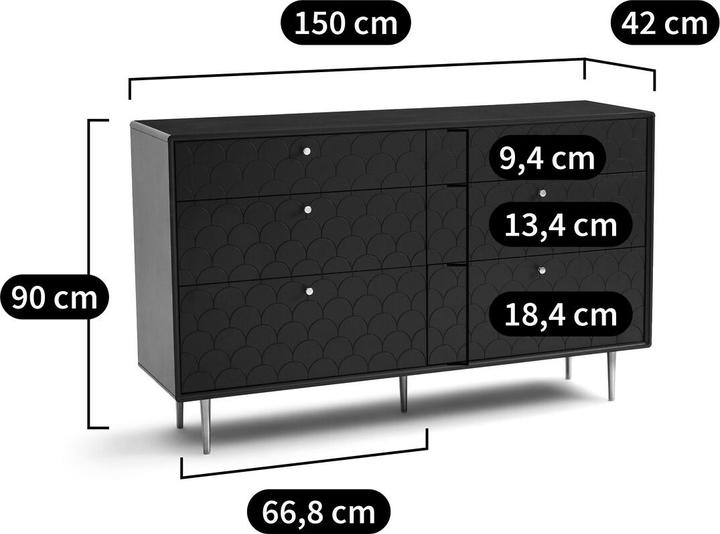 Image du produit La Redoute Interieurs Luxore (150 x 42 x 90 cm)