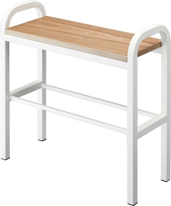 Yamazaki Schuhregal mit Holzbrett - Turm - Weiss (4787)