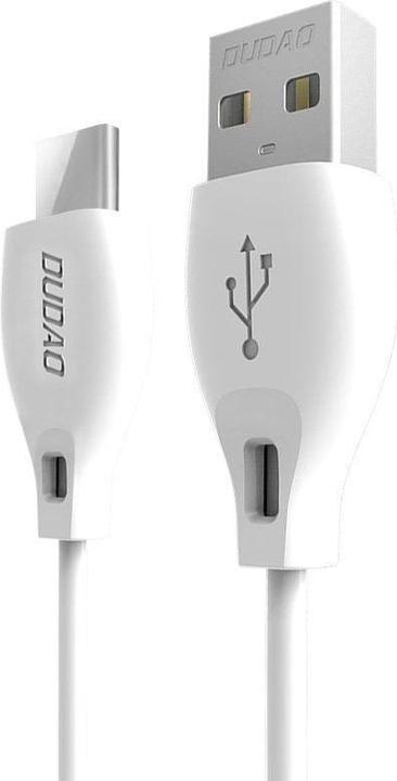 Actual product image Dudao USB to USB-C cable L4T 2.4A 1m (white) (1 m)