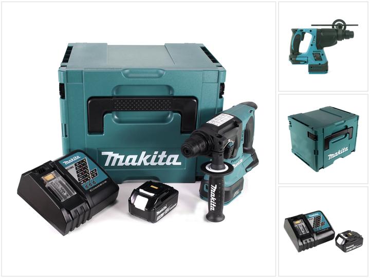 Actual product image Makita DHR 242 RT1J Battery hammer drill 18V 2,0J SDS-plus Brushless + 1x battery 5,0Ah + charger + Makpac