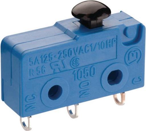 Actual product image Marquardt Microswitch, 1050, 5A, 1 changeover contact, 1.5N, cap plunger