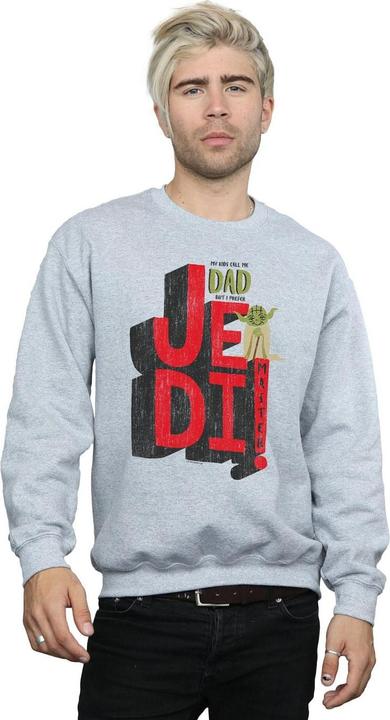 Actual product image Star Wars Mens Dad Jedi Master Sweatshirt (L)