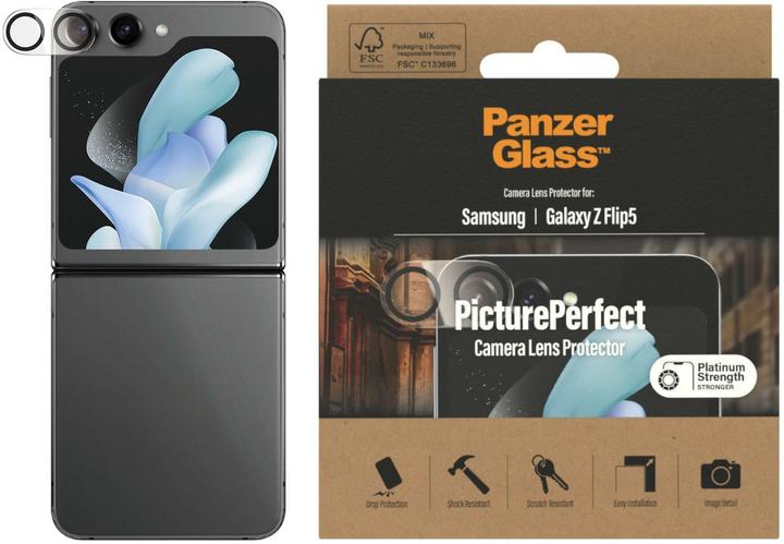 Image du produit PanzerGlass PicturePerfect Camera Lens Protector Samsung Galaxy Z Flip 5 (1 pcs, Samsung Galaxy Z Flip5)