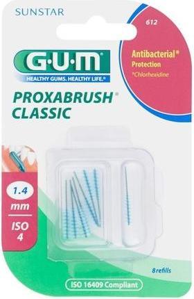 Produktbild GUM SUNSTAR Proxabrush ISO 4 1.4mm cylindric refill pink (8 x, 1.40 mm)