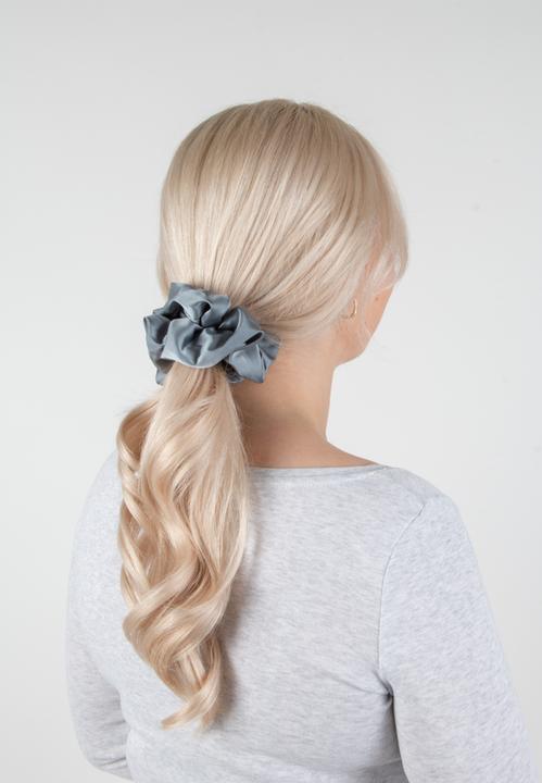 Immagine prodotto Trisa Scrunchy moda grande blu ghiaccio, oro, petrolio 3 pz. (Elastico per capelli)