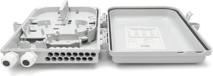 Produktbild Digitus Outdoor FTTH Box für 16 Kabel und 16x LC/DX oder 16x SC/SX