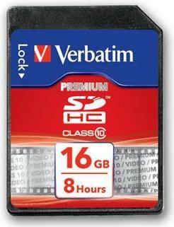 Produktbild Verbatim SDHC Card Class 10 Premium (16 GB, SDHC, U1, UHS-I)