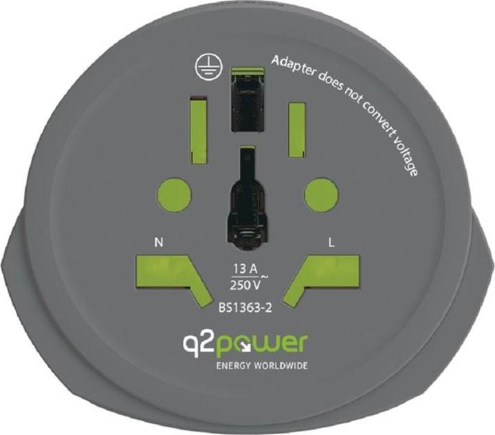 Actual product image Q2 Power Q2Power Reiseadapter