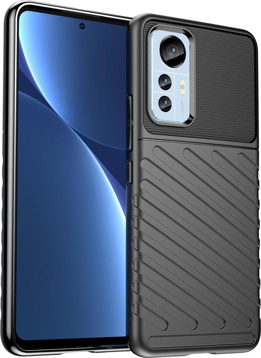 Produktbild Hurtel Thunder Case Hülle für Xiaomi 12 Lite Silikon Armor Case schwarz (Xiaomi 12 Lite)