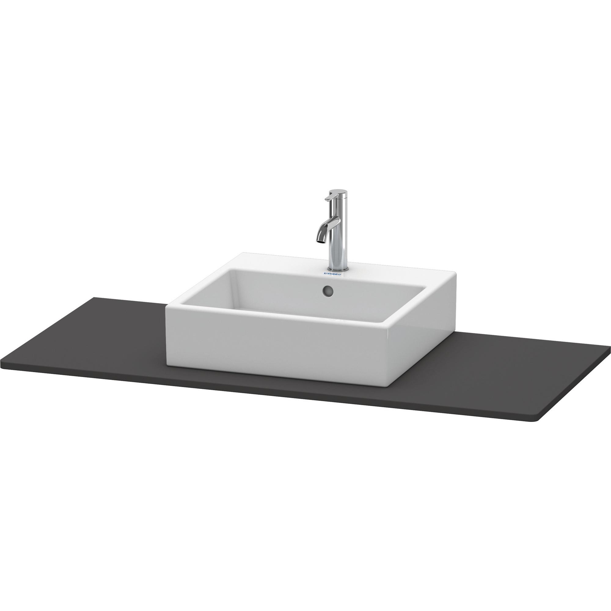 Duravit, Consolle per lavabo, Console XSquare, 1 découpe, 800x16x550mm, XS060D08080, XS060D08080