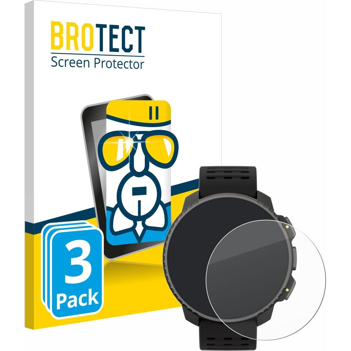 BROTECT AirGlass Panzerglasfolie, Smartwatch Schutzfolie, Transparent