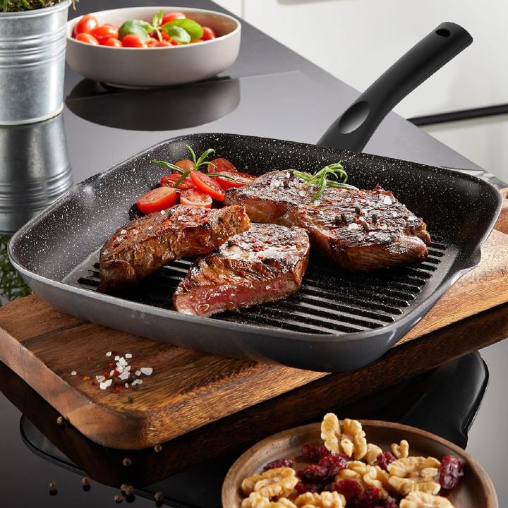 Actual product image Cheffinger CF-FG28 Grillpfanne (28 cm, Grill pan)