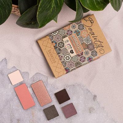 Produktbild Benecos BIO-Palette Small Marrakech - 12g - Beauty ID (Lilac Light, Muddy Olive, Very Woody, Matt Desert)