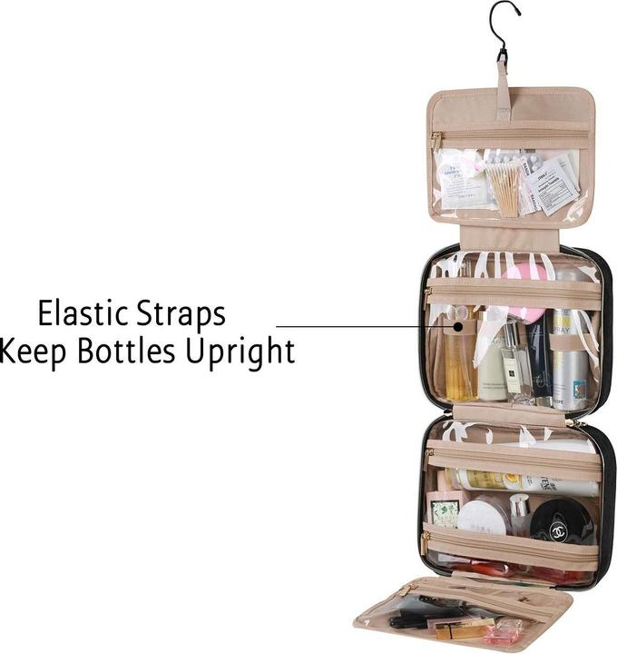 Actual product image Only-Bags.Store Hanging toiletry bag Toiletry bag Cosmetic bag Transparent Travel for make-up, toiletries