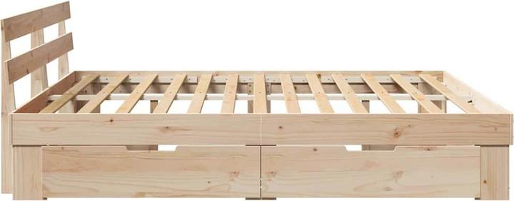 Actual product image vidaXL Holzbett (200 x 200 cm)