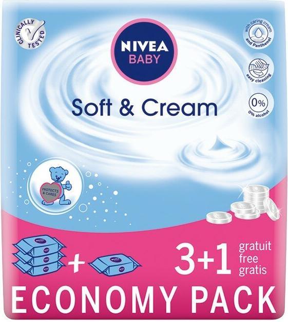 Produktbild NIVEA Baby Soft & Cream wet wipes (252 Stk.)