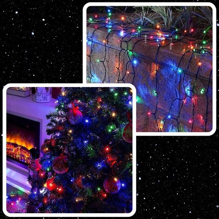 Actual product image Extralink Weihnachtslichter Kette 100led Dekorativ Multifarbig Mit Batterie 10,5m (10.50 m)