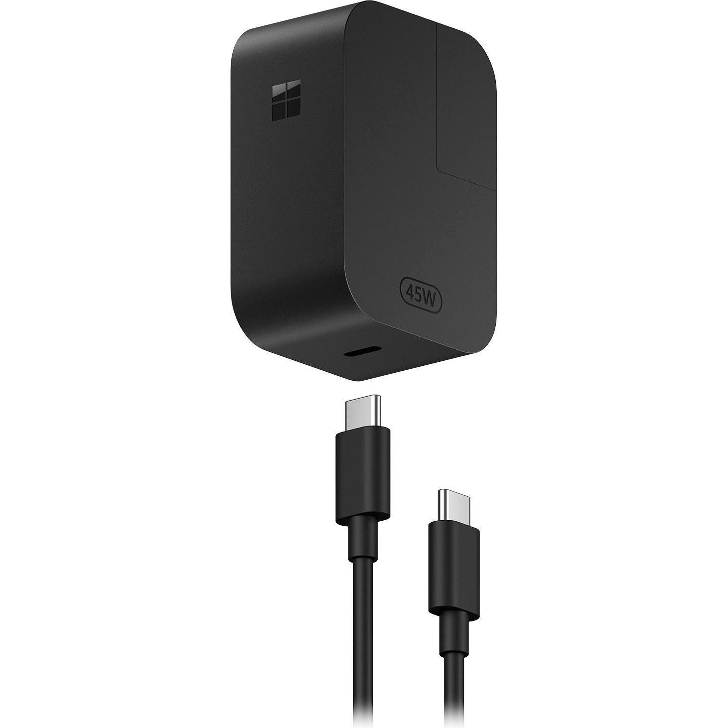 Microsoft Surface 45W USB-C (45 W), Caricatore USB, Nero