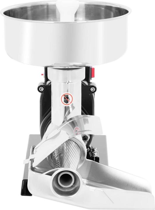 Produktbild Royal Catering Elektrische Tomatenpresse Profientsafter Passiergerät Edelstahl 450 W 80 U/min