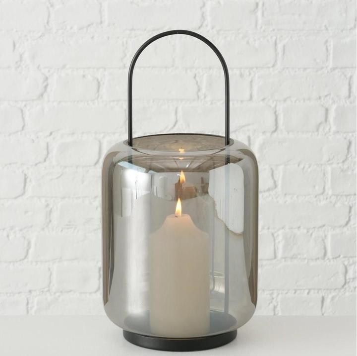 Produktbild Boltze Home Windlicht Meryse 17 x 35 cm, Anthrazit (17 x 35 cm, 1 x)