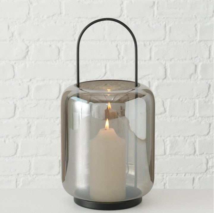 Produktbild Boltze Home Windlicht Meryse 17 x 35 cm, Anthrazit (17 x 35 cm, 1 x)