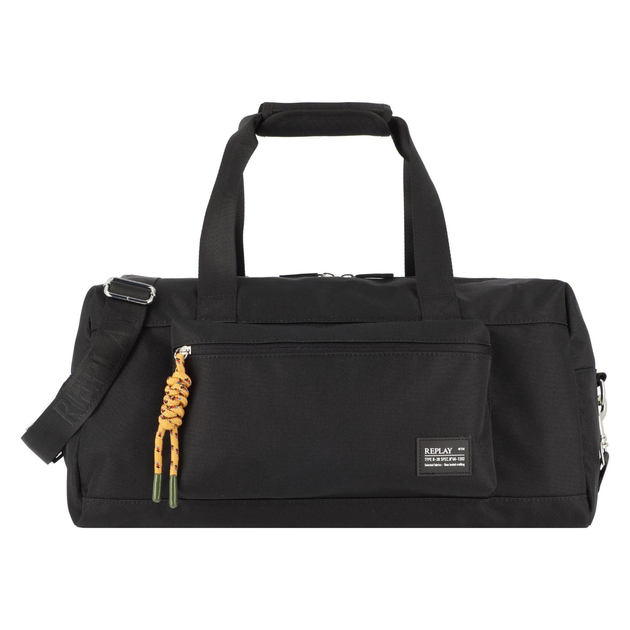 Replay, Tasche, Weekender Reisetasche 48.5 Cm, Schwarz, (22 l)
