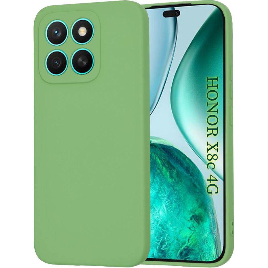 Techsuit - SoftFlex - Honor X8c - Mint Green (Honor X8), Cover smartphone, Verde