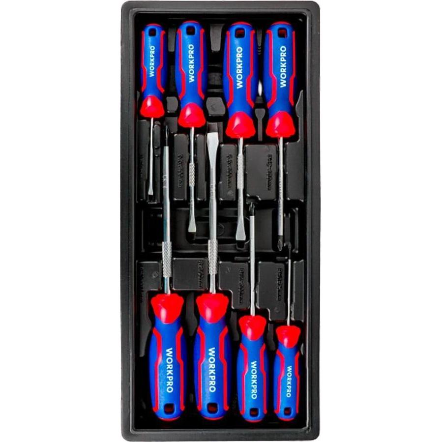 Workpro, Cacciavite, Screwdrivers 75/100/150 mm, 8 piece set (Porta)