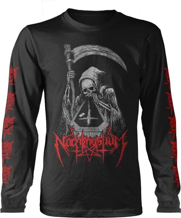 Actual product image Nachtmystium Unisex Adult White Powder Long-Sleeved T-Shirt (M)