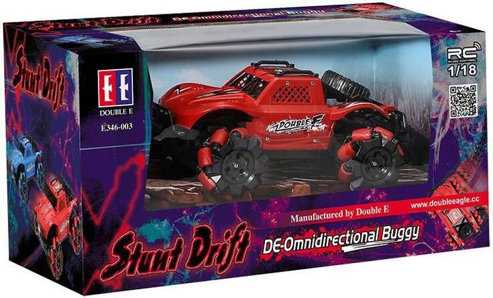 Actual product image Double Remote-controlled car 1:18 (red) Buggy (Omnidirectional ) E346-003