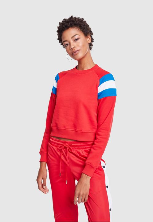 Immagine prodotto Urban Classics Girocollo con maniche a strisce da donna (XL)