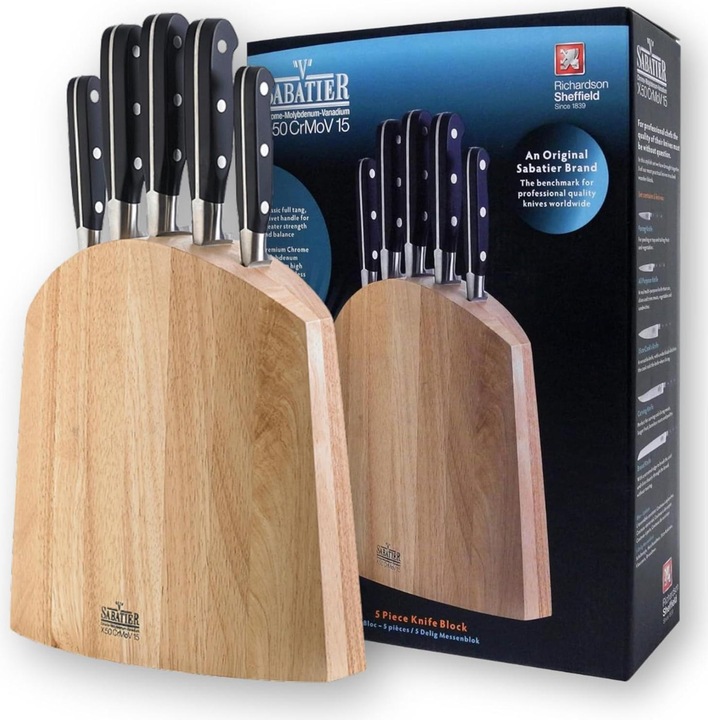 Actual product image Richardson Sheffield V Sabatier knife holder set